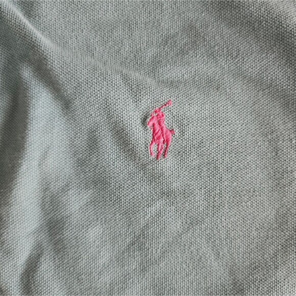 Polo Ralph Lauren Polo Shirt Sz XL Seafoam Classic Fit Embroidered Pink Pony - Picture 9 of 14